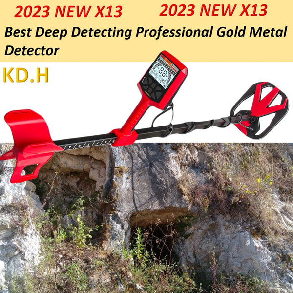 New Metal Detector X13 Best Deep Search 5 Meters Underground Pinpointer Waterproof Hunter for Gold Silver Prospecting Finder