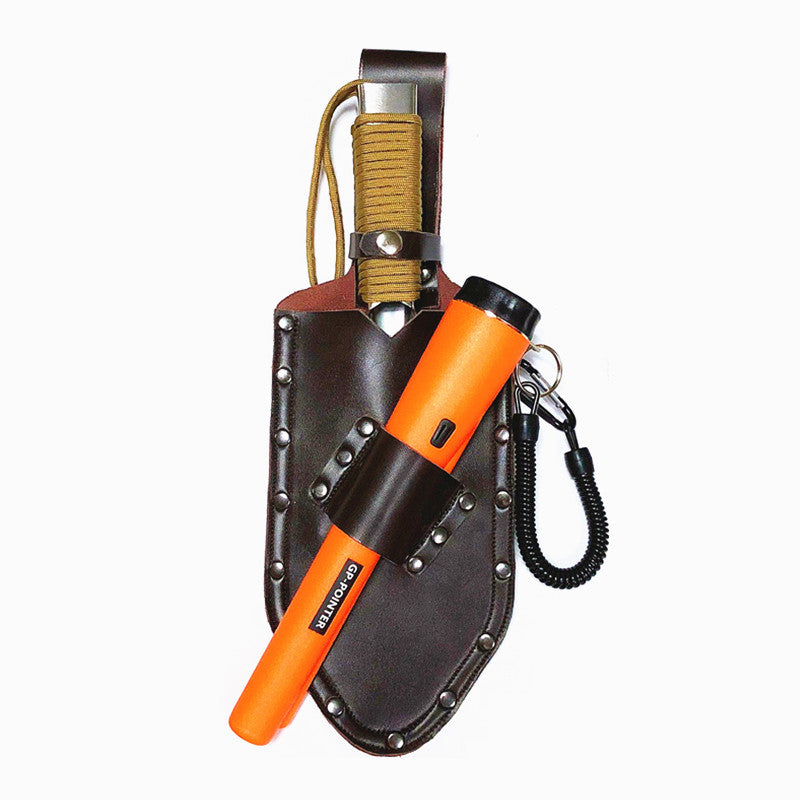 Pointer Metal Detector Holster Digger Pouch Waist Finds Bag Tools Shovel ProFind Digger Leather 2in1 for Garden Detecting