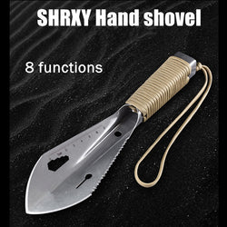 Metal Detector Digging Tool Digger with Sheath Stainless Steel Garden Detecting Shovel Knife